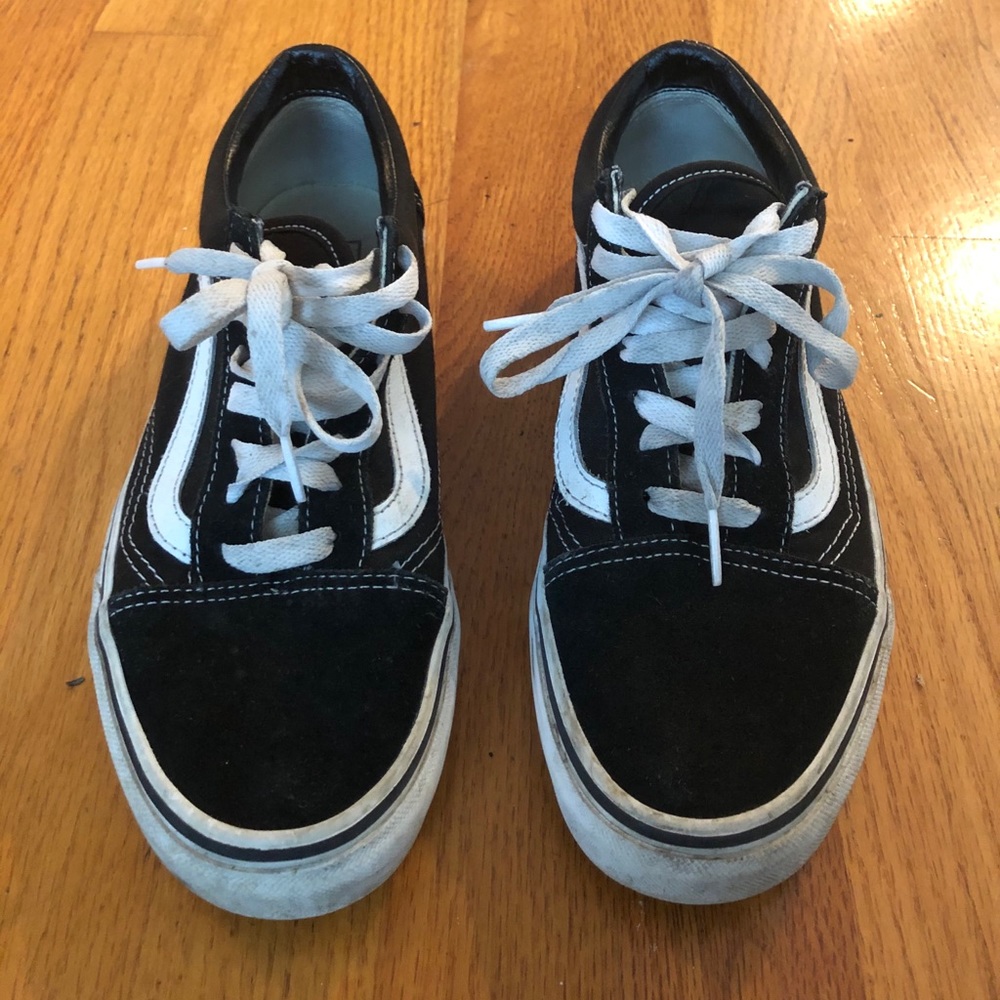 Original black and white vans size 7.5